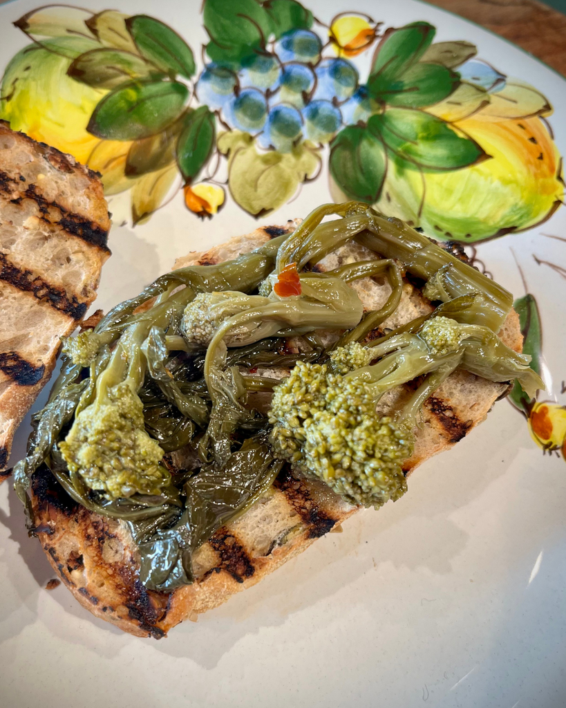 broccoli, friarielli en huile d'olive