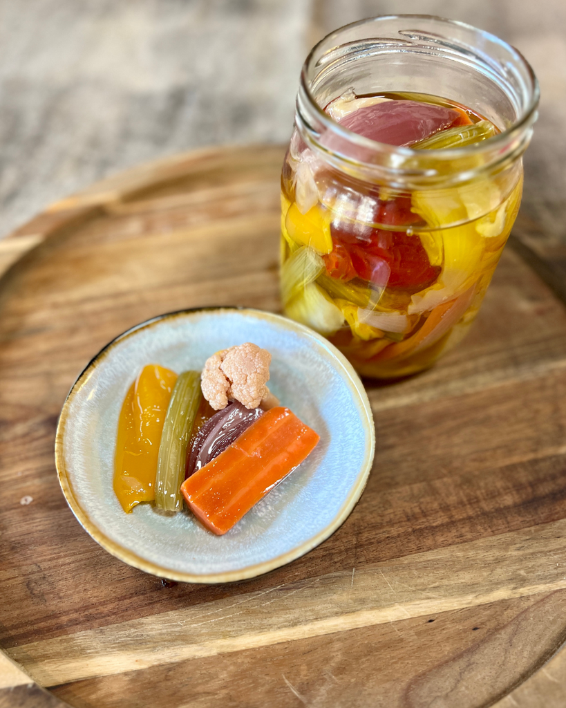 giardiniera en huile d'olive, casa zanoni, epicerie