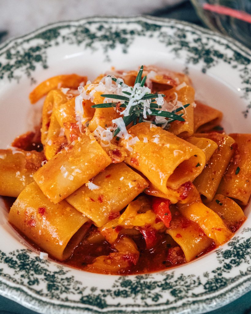 coffret, paccheri nduja, recette pasta, simone zanoni