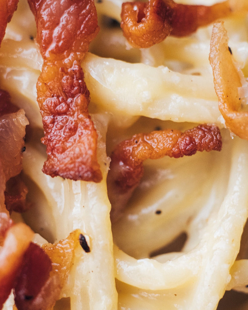pates carbonara, recette casa zanoni, simone zanoni