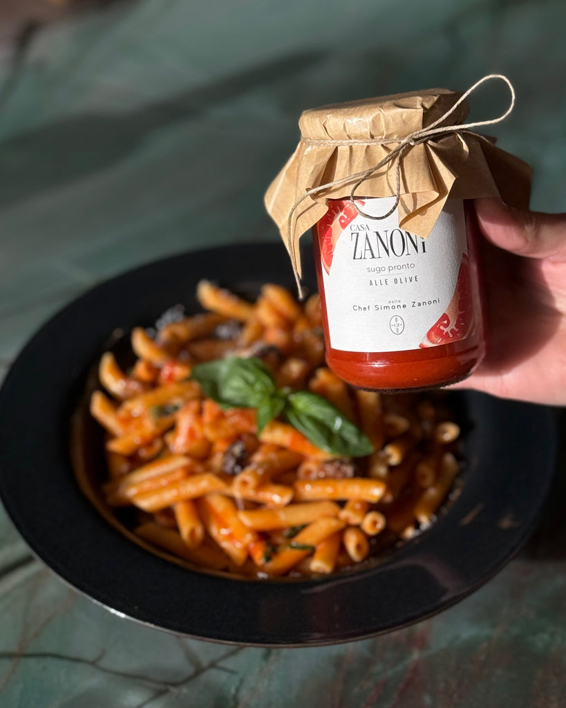 sauce prete aux olives, sugo pronto 