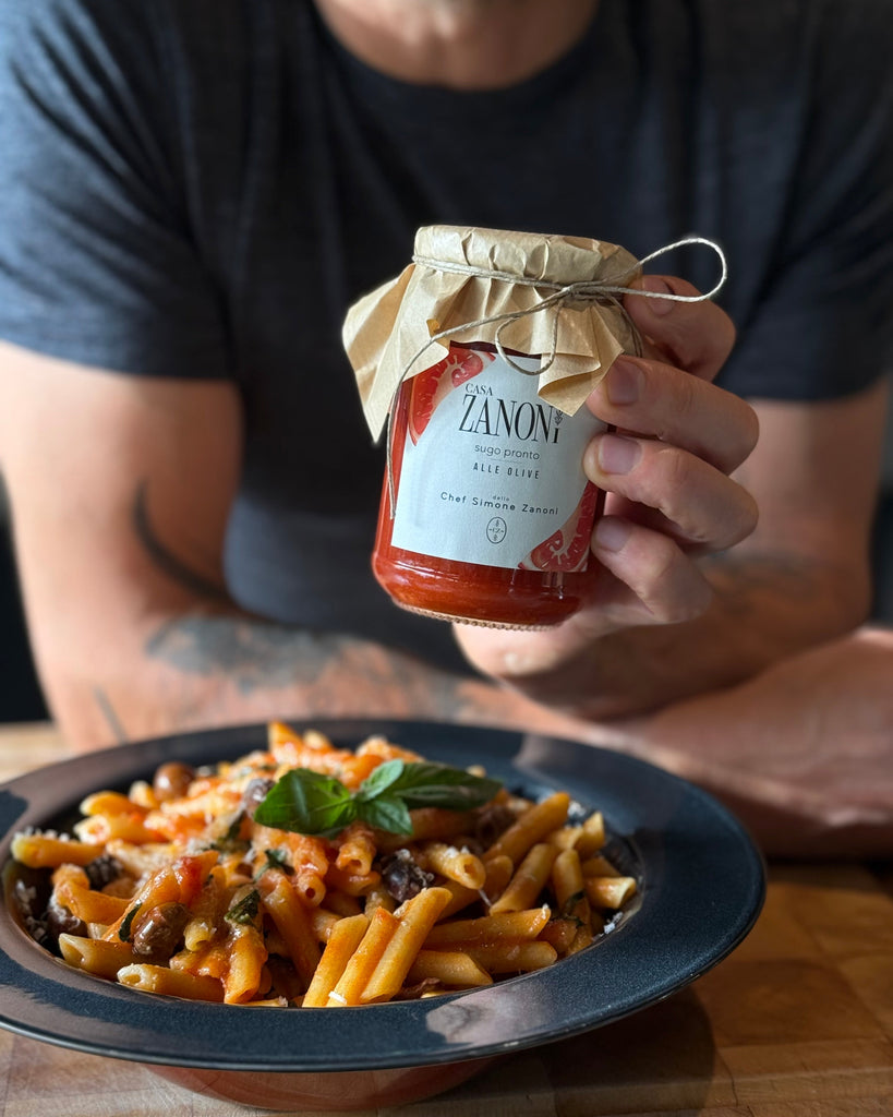 sauce prete aux olives, sugo pronto 