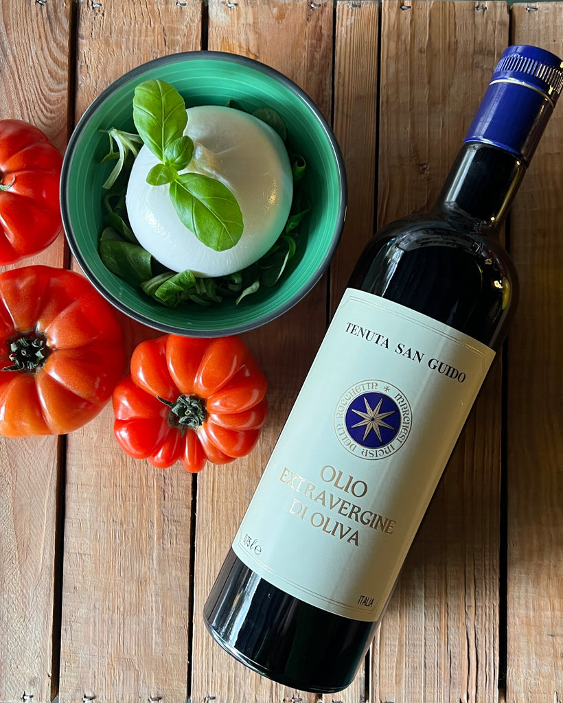 huile d'olive extra vierge, sassicaia, tenuta san guido 