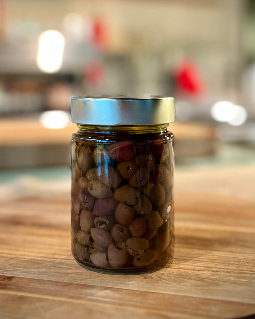 Olives dénoyautées, apéro , épicerie 