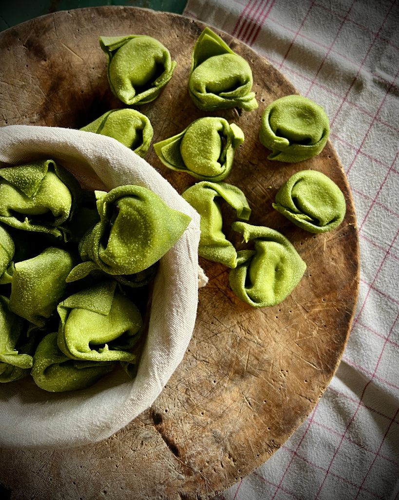 tortelli, epinard, ricotta, balanzoni 