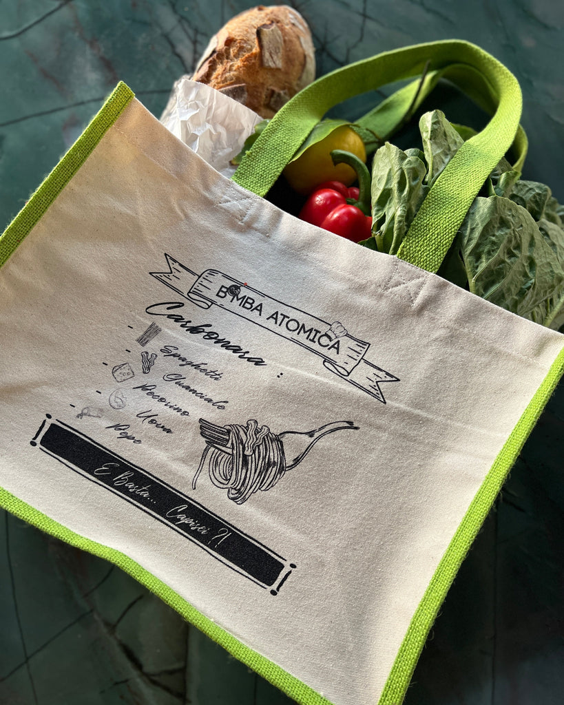 shopping bag carbonara, casa zanoni, couleurs