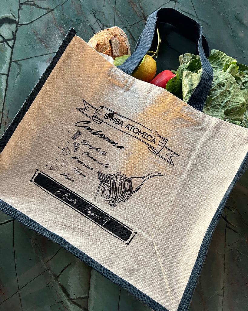 shopping bag carbonara, casa zanoni, couleurs