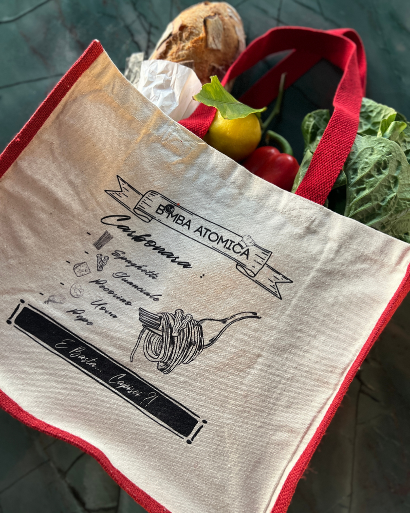 shopping bag carbonara, casa zanoni, couleurs