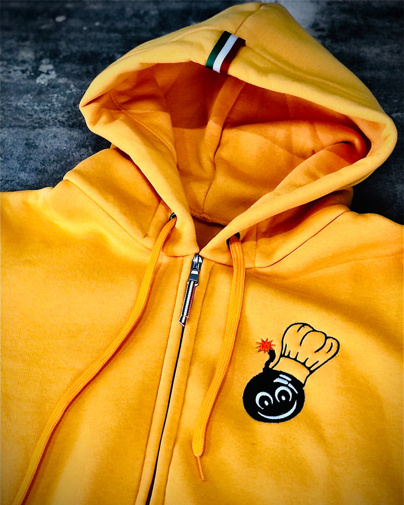 sweatshirt bomba atomica jaune, casa zanoni