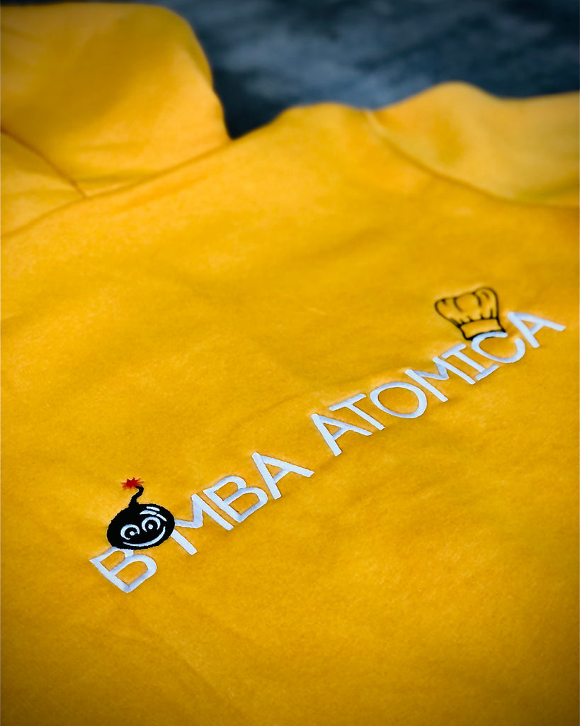 sweatshirt bomba atomica jaune, casa zanoni
