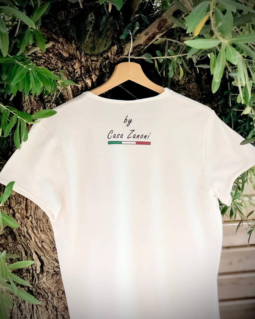 casa zanoni t-shirt rouge simone zanoni