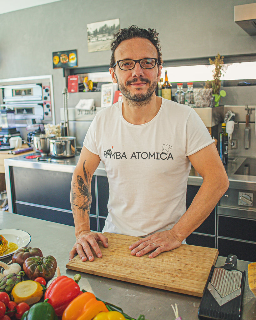 casa zanoni t-shirt rouge simone zanoni