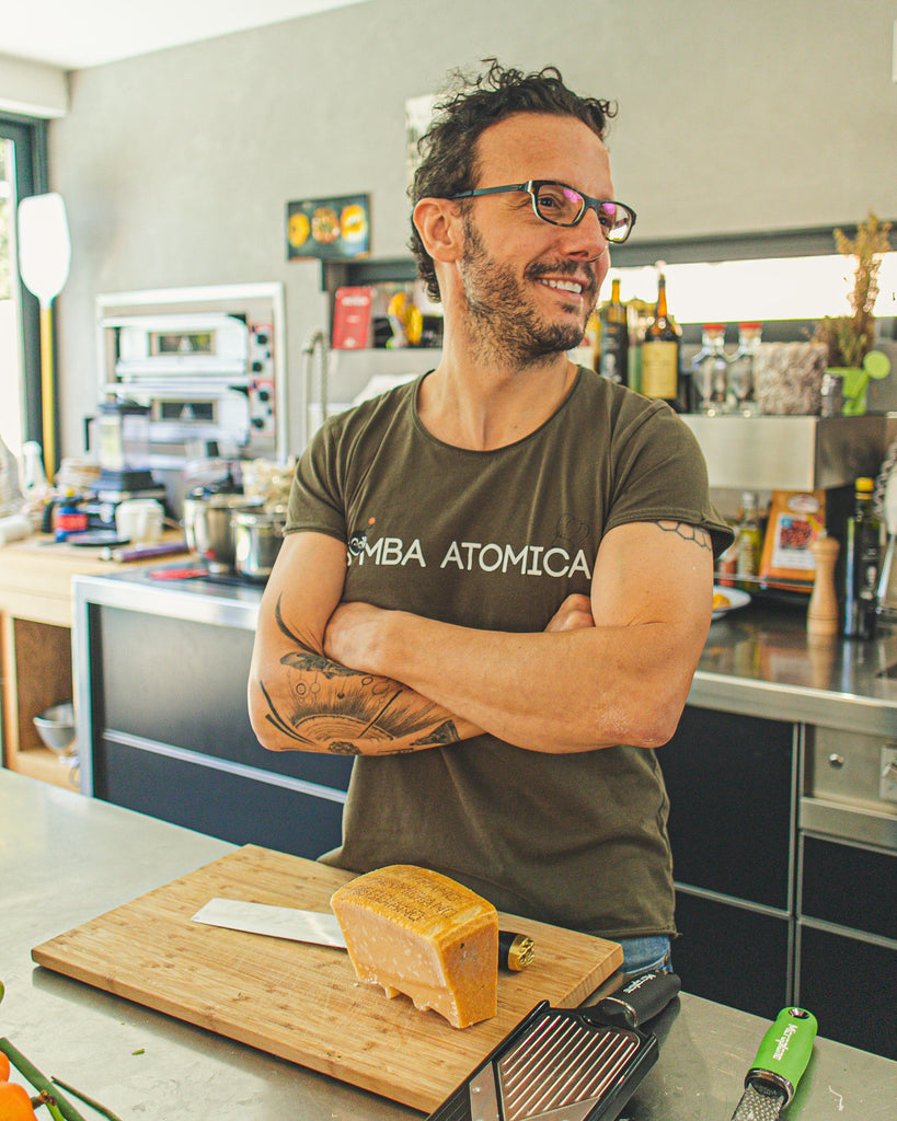casa zanoni t-shirt rouge simone zanoni