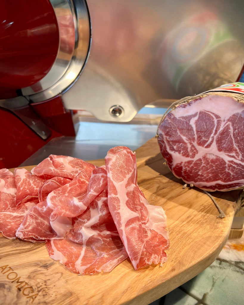 charcuterie, coppa, capocollo, sant'ilario, casa zanoni