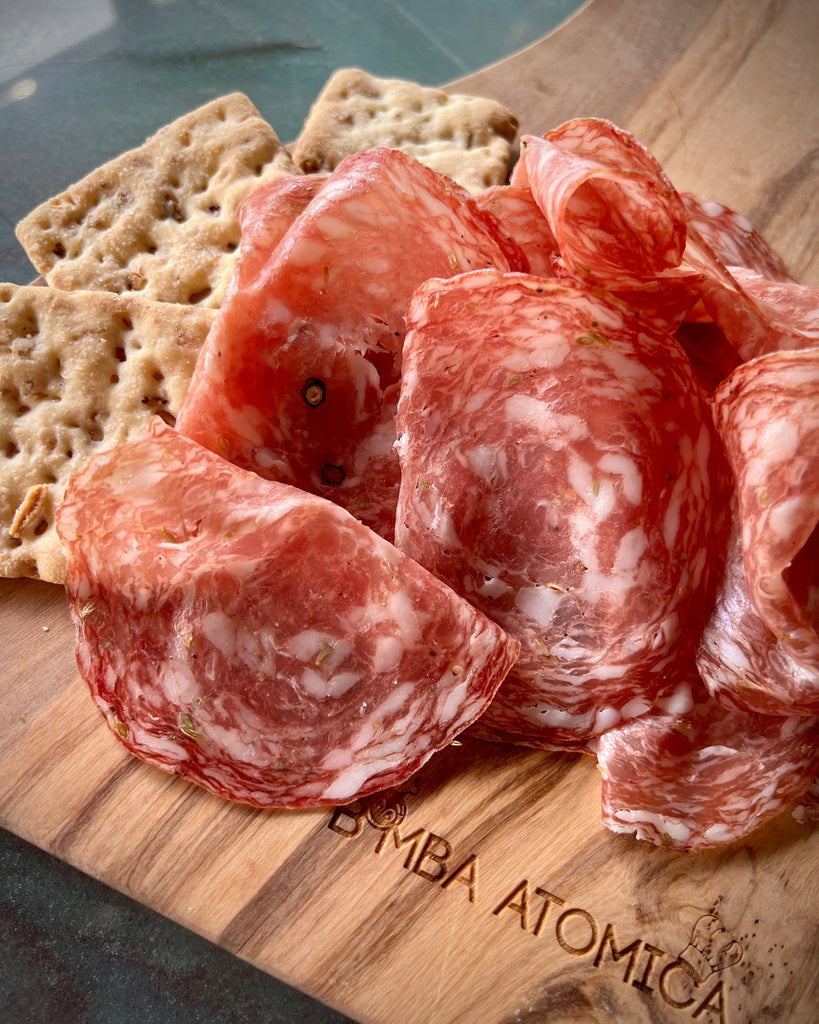 charcuterie de toscane, finocchiona, casa zanoni