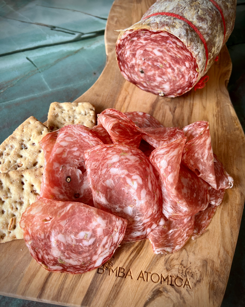 charcuterie de toscane, finocchiona, casa zanoni