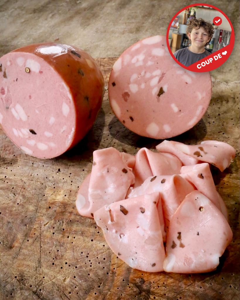 charcuterie mortadella à la truffe, mortazza