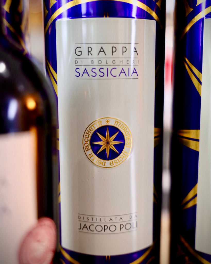 eau-de-vie, grappa, sassicaia, jacopo poli