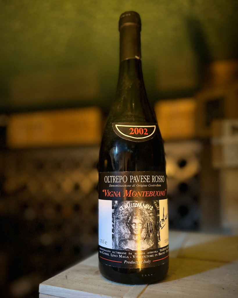 vin rouge, Lino Maga Vigna Montebuono 2002, vin de lombardie, oltrepo pavese rosso